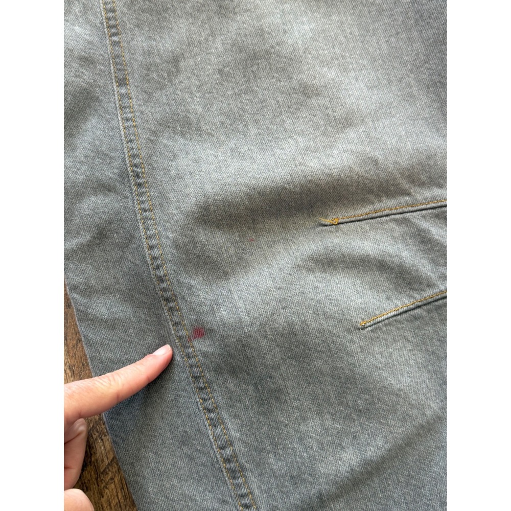 We The Free Womens Barrel Jeans Gray Cropped Wide Leg Denim Size 27 Boho - Picture 4 of 9